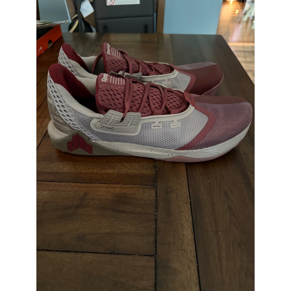 Reebok Nano X1 Mens Training Shoes Maroon Grey Speckled PT40 Sneakers - Picture 2 of 5